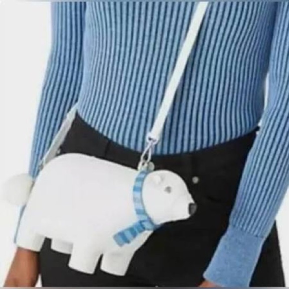 Kate Spade New York | Arctic Friends Polar Bear Crossbody Leather Bag - Picture 7 of 8
